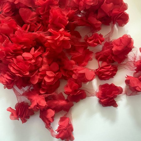 حبل ورد 120 وردة لون أحمر